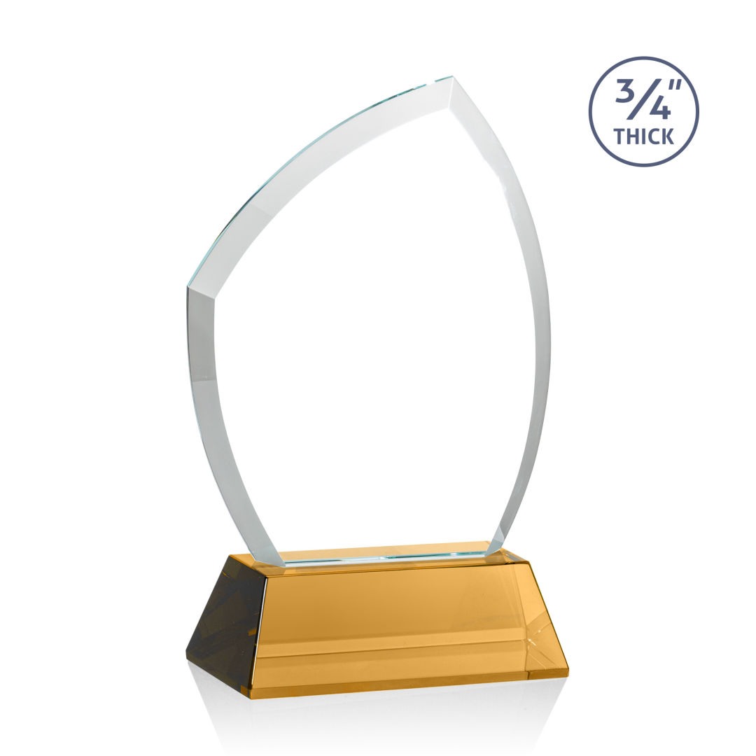 Daltry VividPrint™ Award on Newhaven Base - Amber 8
