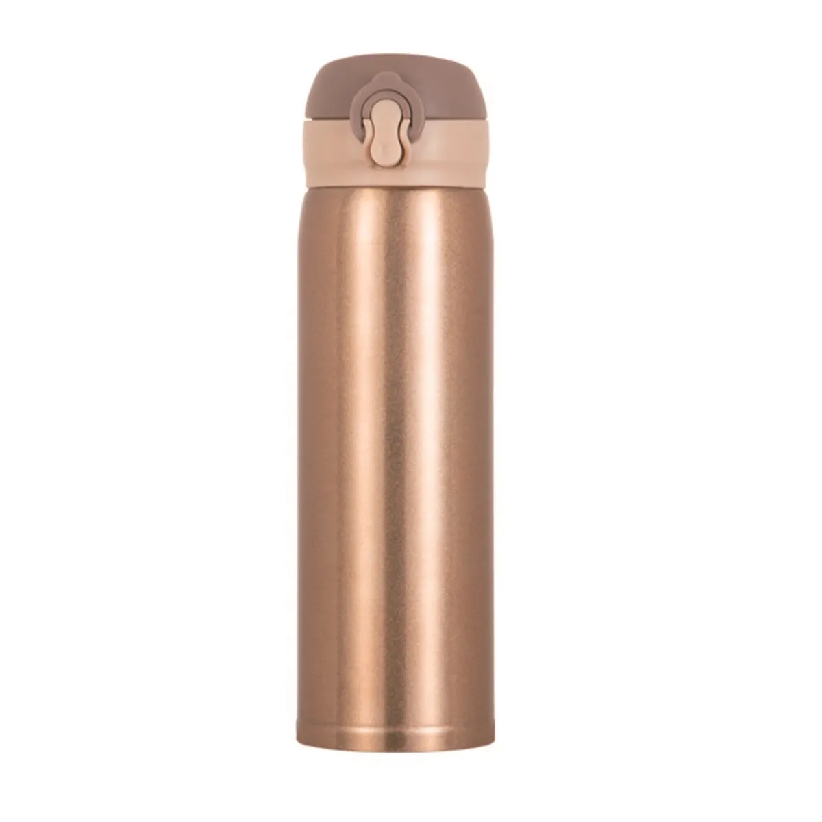 Portable Stainless Steel Water Bottle with Quick-Open Lid 5