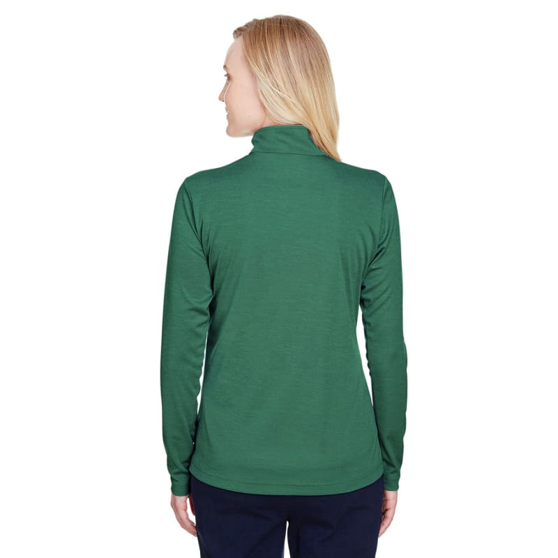 Team 365 Ladies' Zone Sonic Heather Performance Quarter-Zip 4