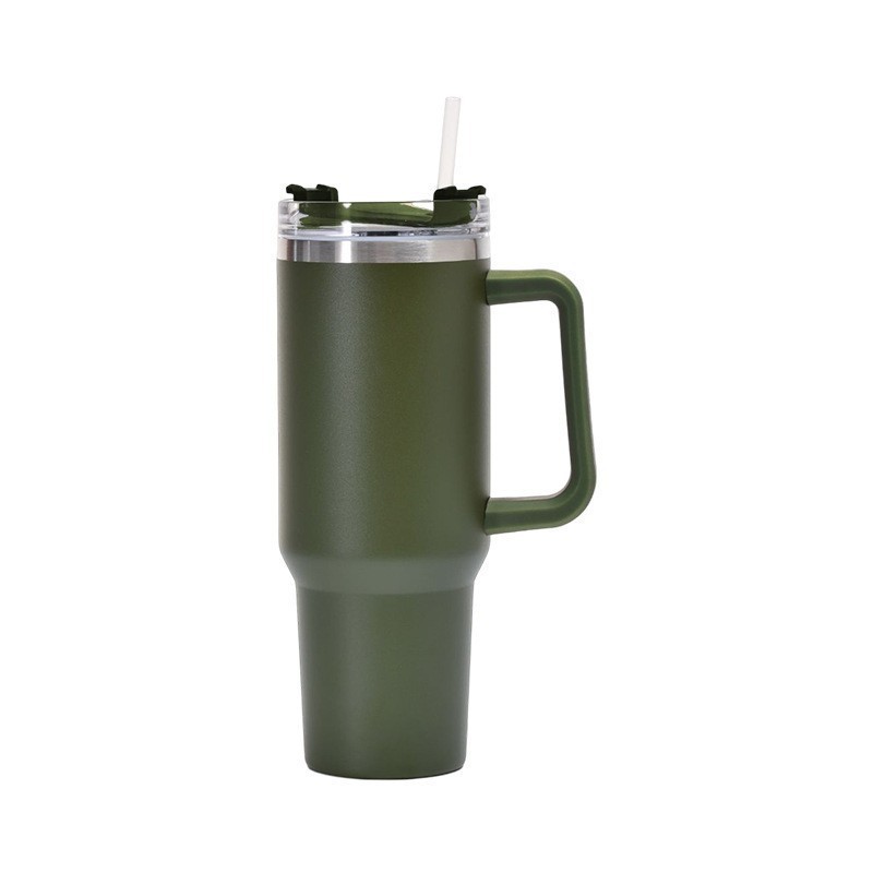30 oz Vacuum Tumbler W/ Handle & Straw 16