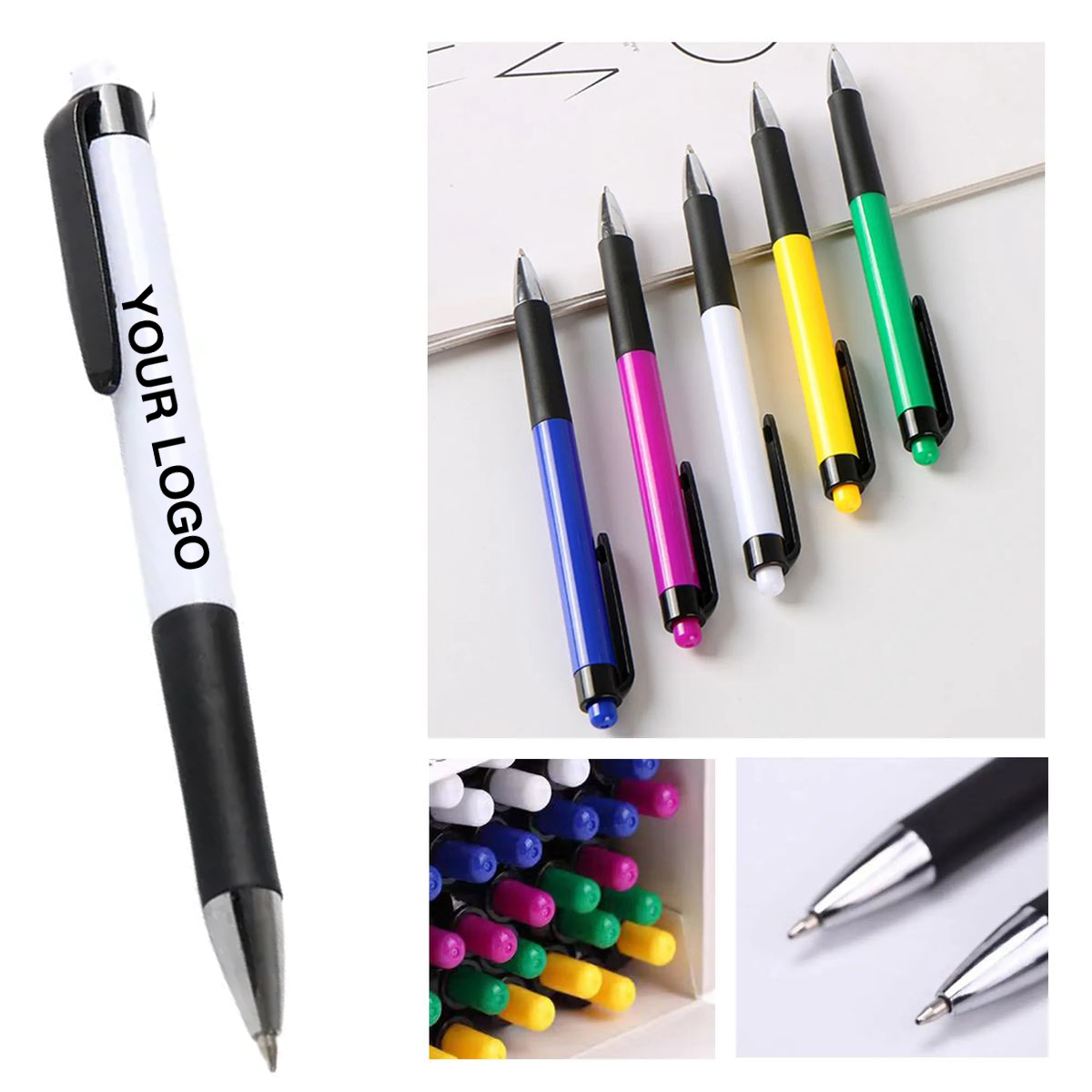 Durable Plunge Action Pens with Smooth Ink 2