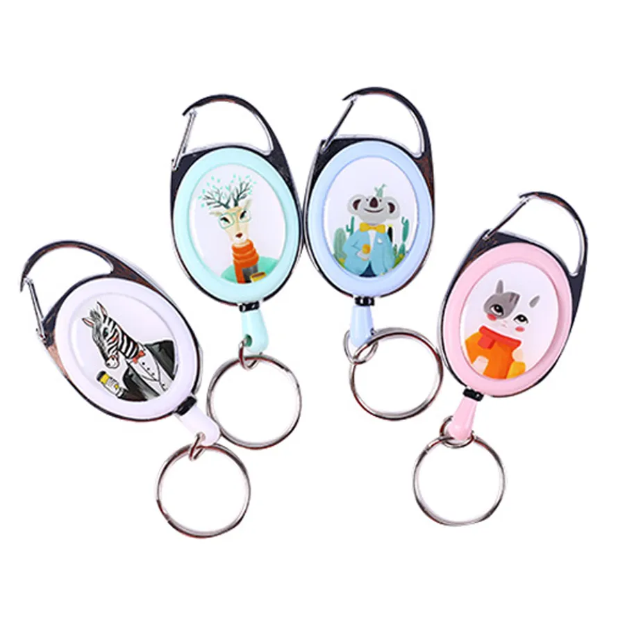 Clip Drawstring Badge Reel Keychain 5