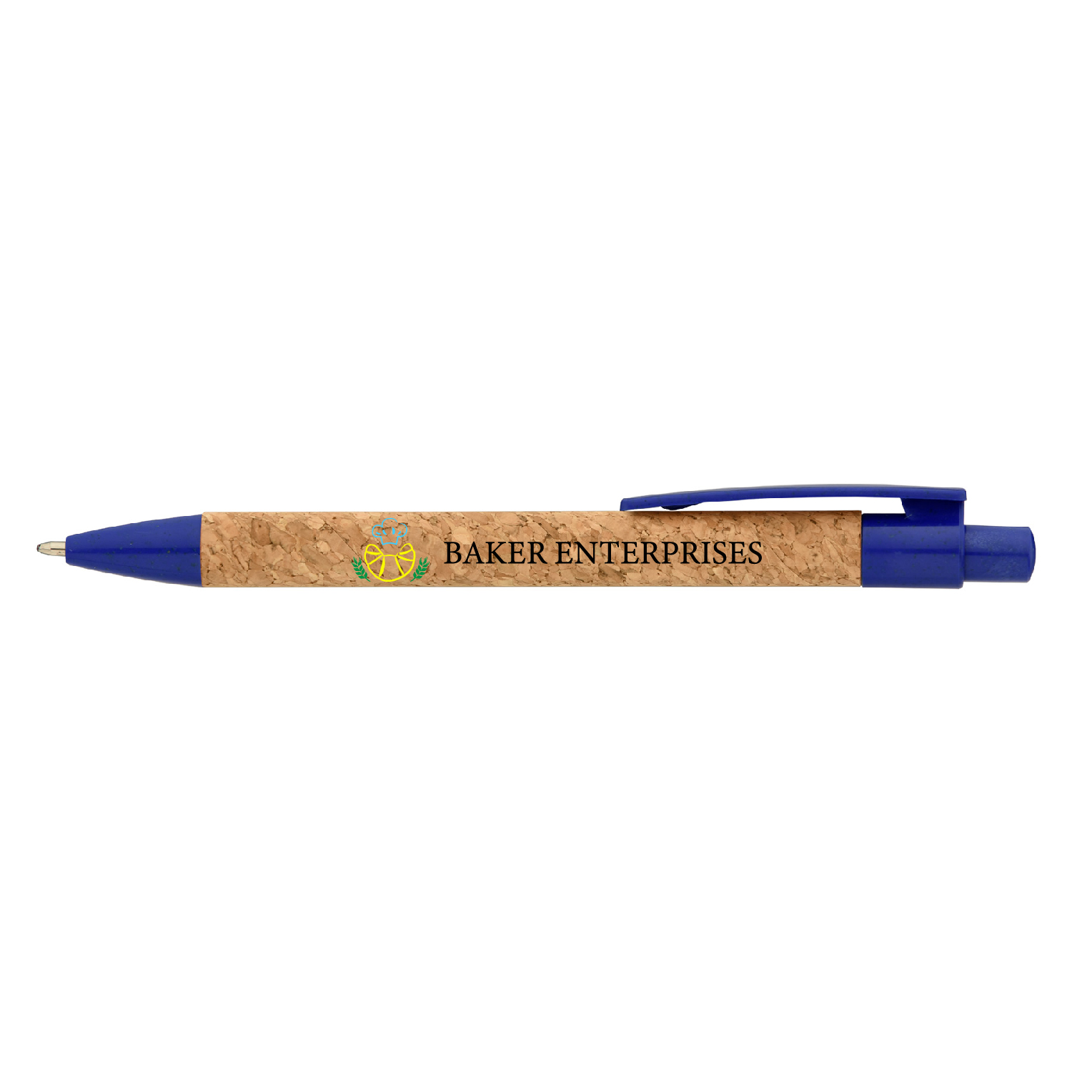 Fiji Cork Wheat Plastic Pen (Full Color Imprint) 5