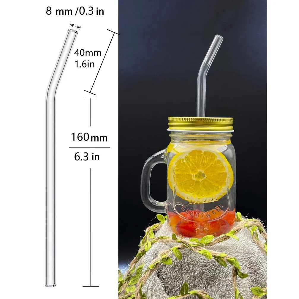 Reusable Drinking Glass Straws 8