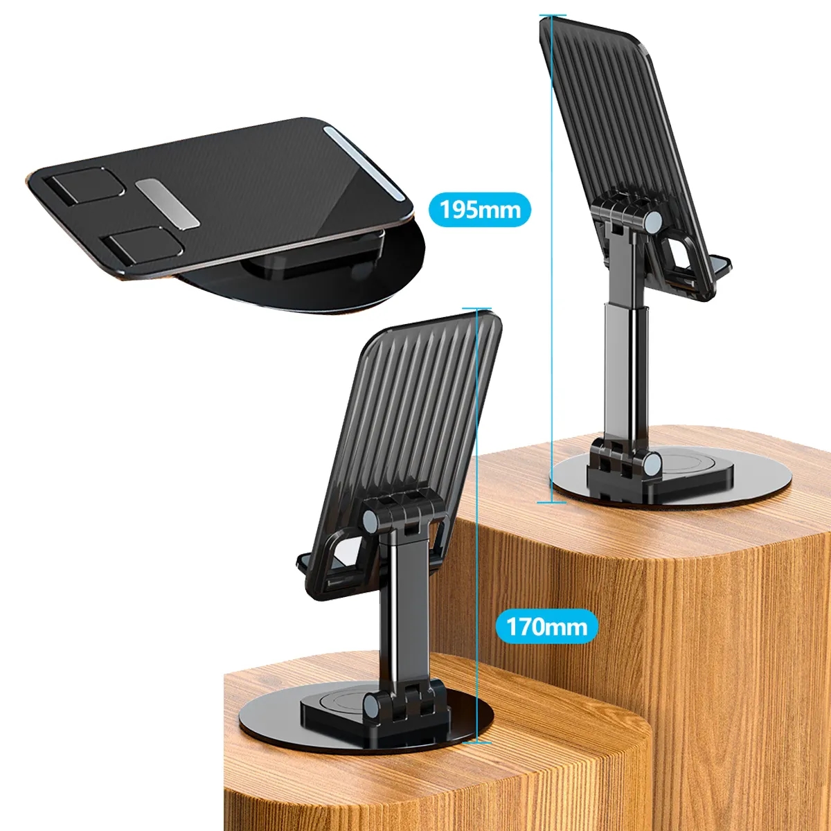 Foldable 360Rotatable Cell Phone Stand Adjustable Holder 3