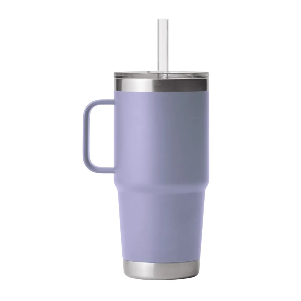 25oz. Insulated Tumbler with Handle and Straw 14