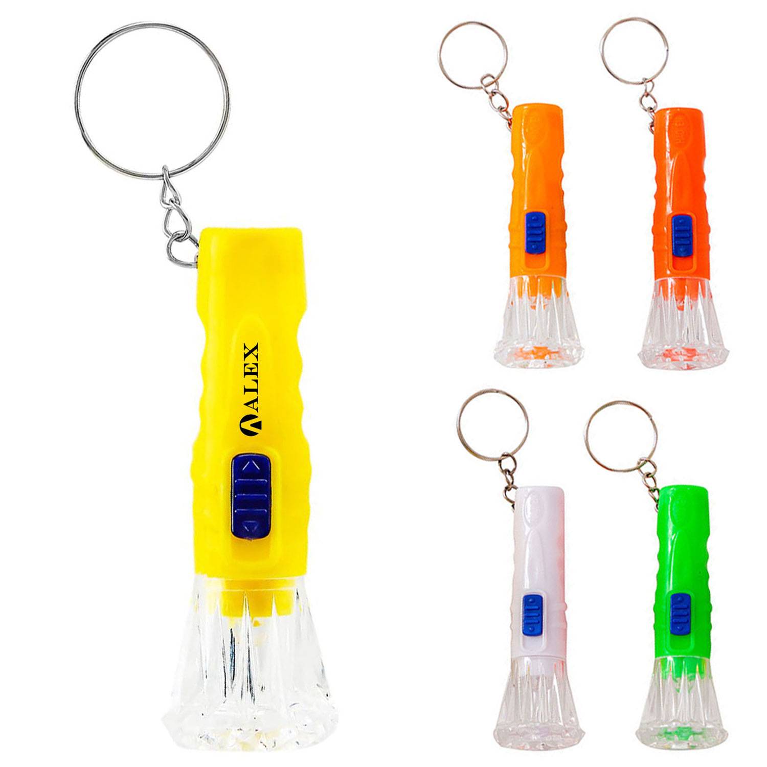 Mini Plastic LED Flashlight Keychain for Emergencies 11