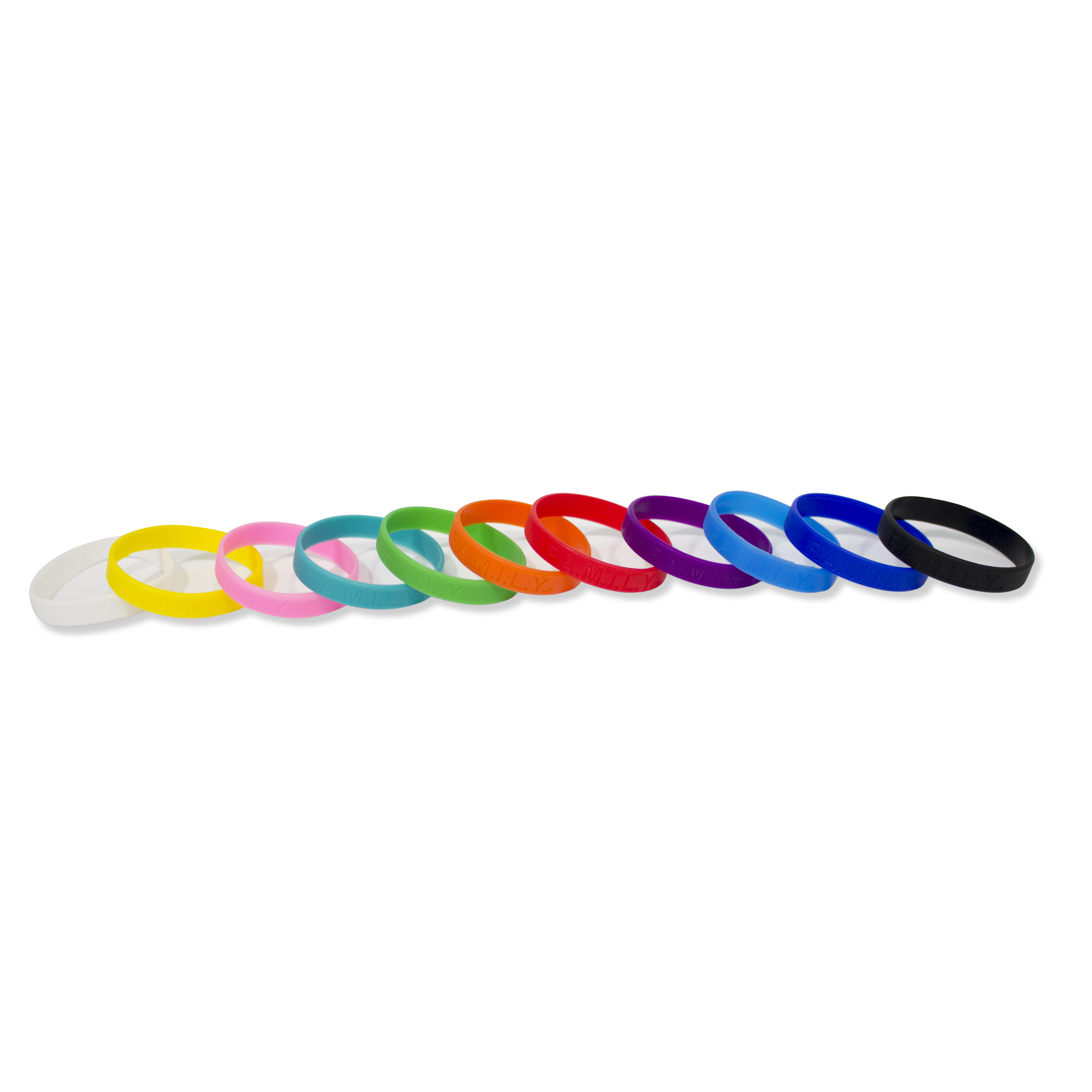 1/2" Rush Laser Debossed Silicone Wristband 3