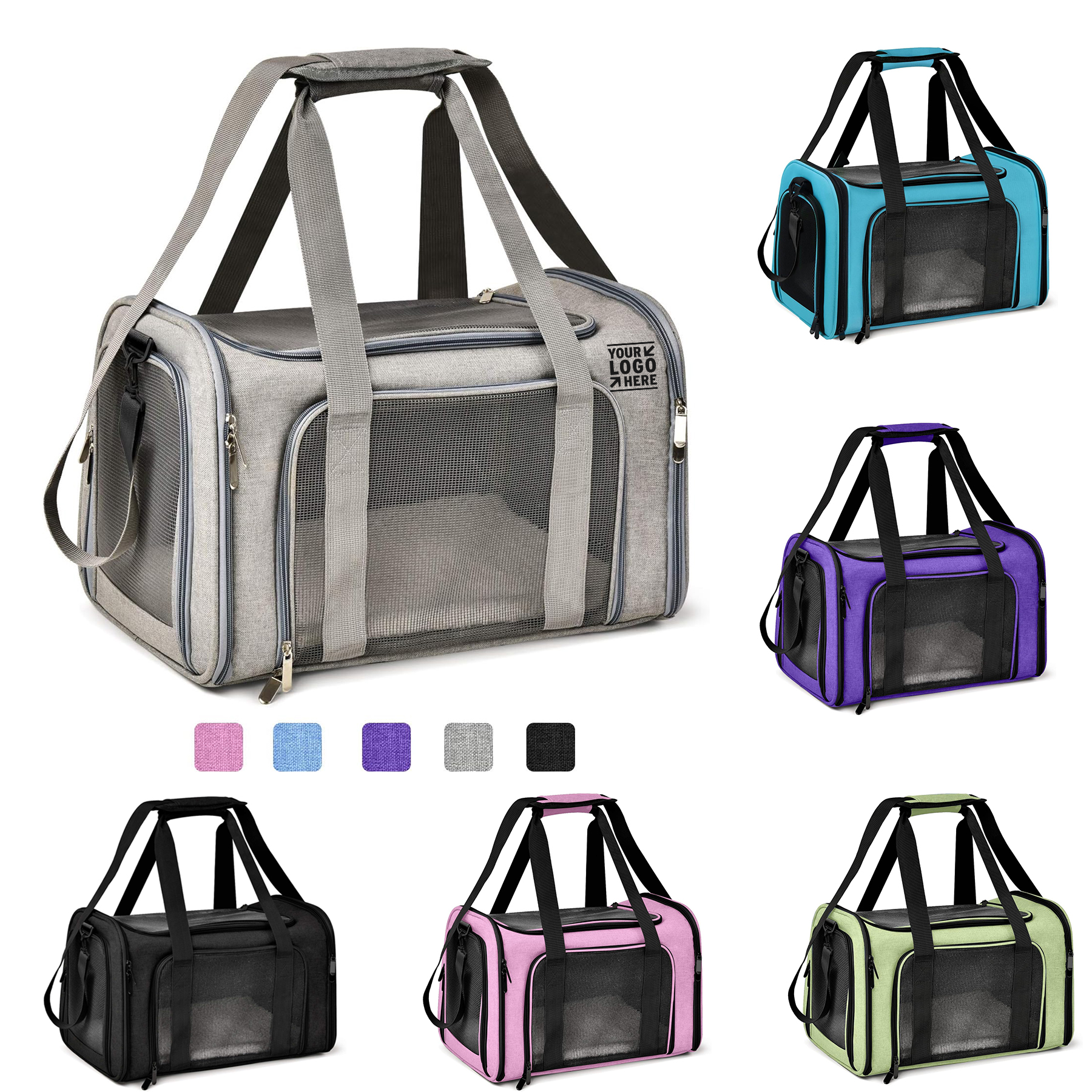 Travel Soft Sided Small Medium Up to 15 Lbs Collapsible Puppy Dog Carrier 2