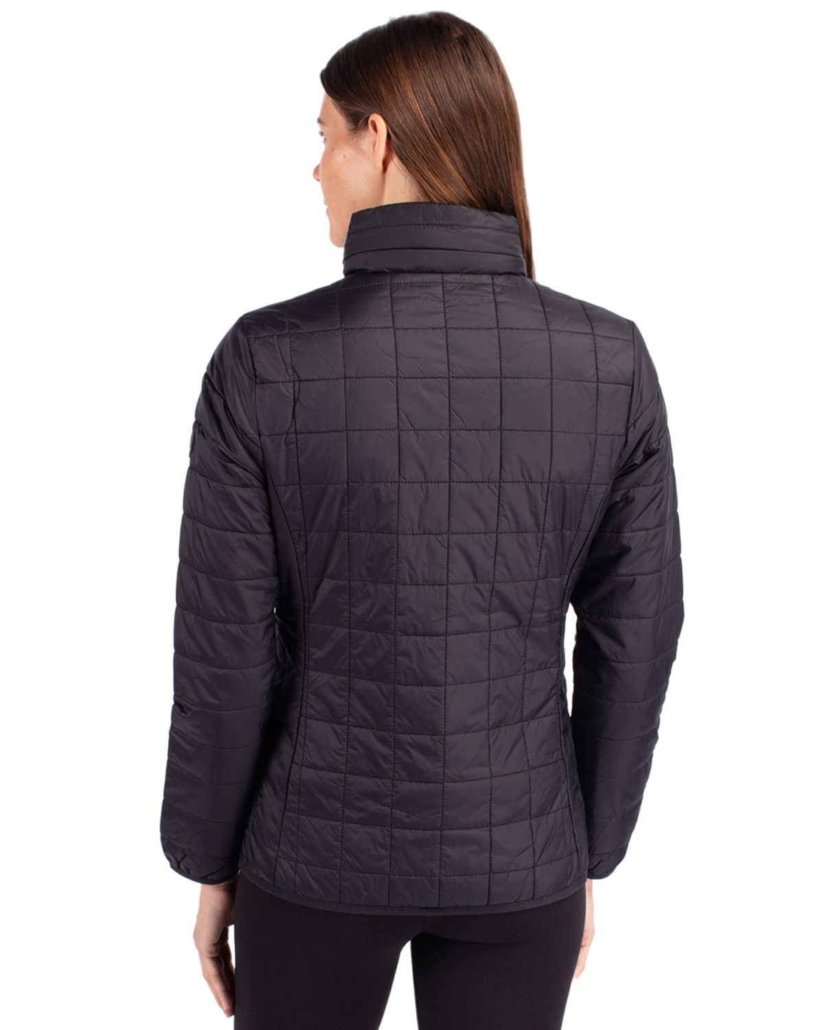 Cutter & Buck Rainier Recycled Insulated Puffer Womens Full Zip Jacket 97
