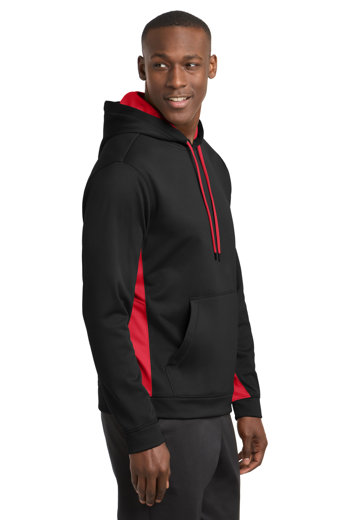 Sport-Tek Sport-Wick Fleece Colorblock Hooded Pullover. ST235 5
