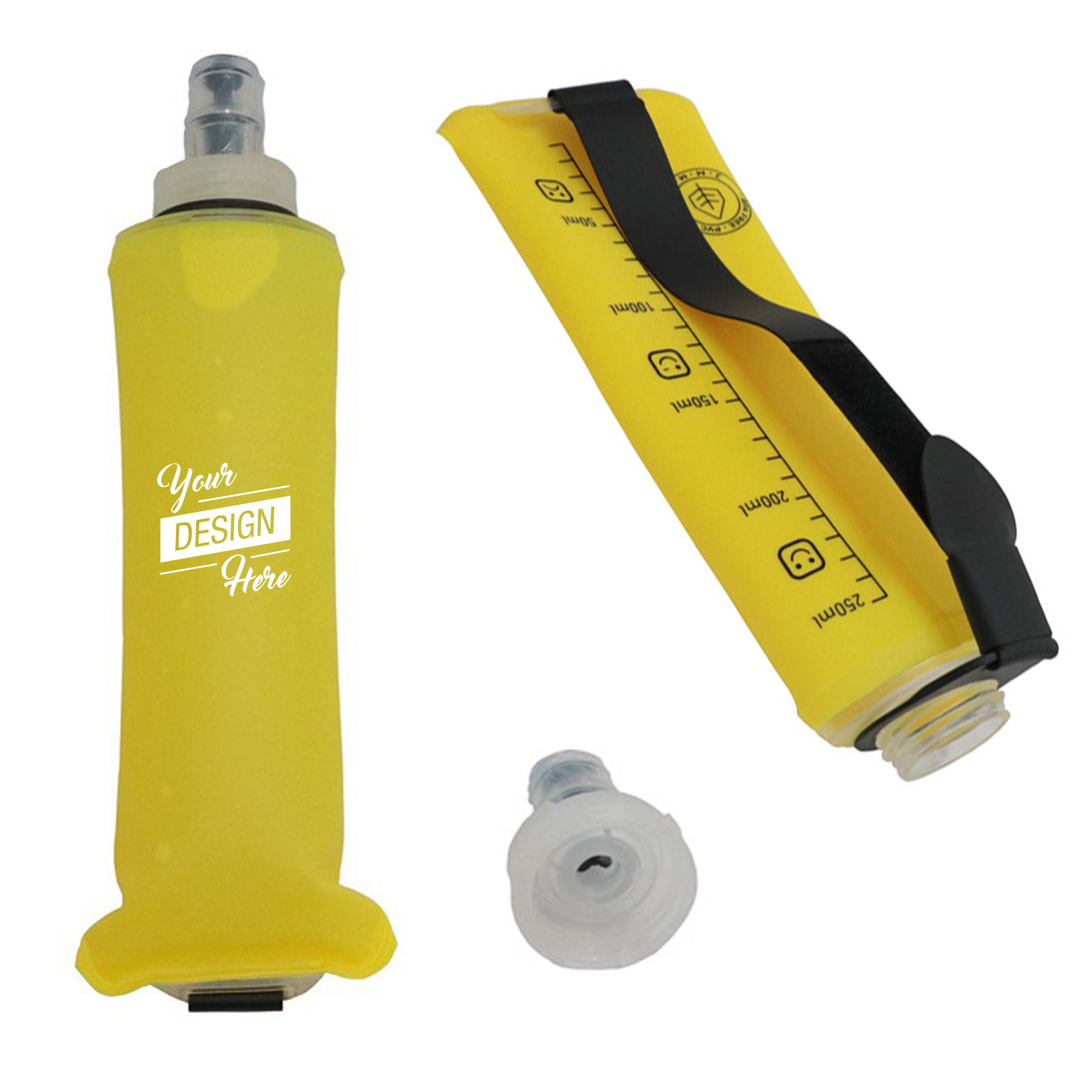 8 OZ Folding TPU Soft Water Bottle with Handle 2