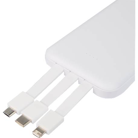 UL Listed 5,000 mAh Power Bank with Multi-Cables 47