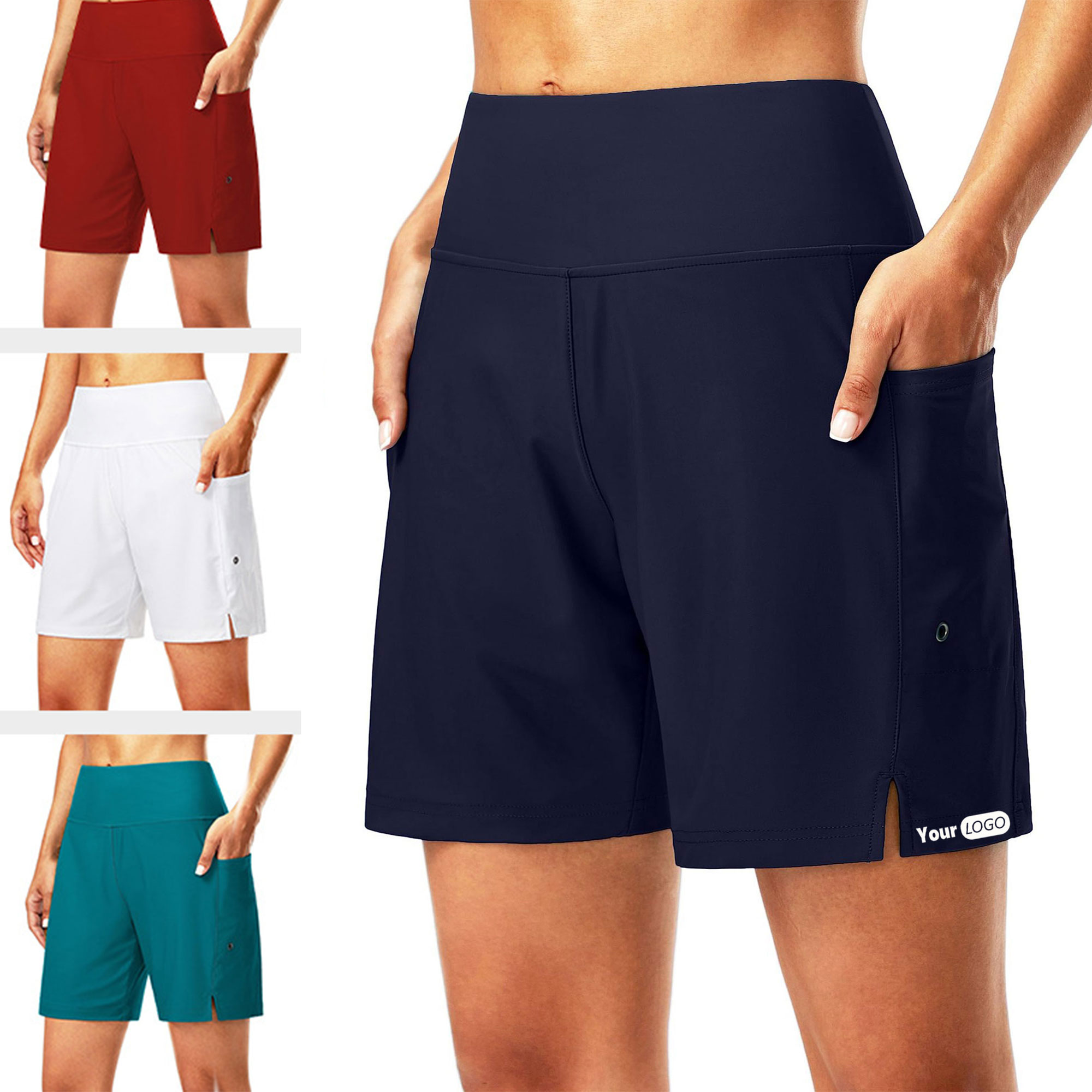 Waisted Quick Dry Beach Swimming Shorts 4