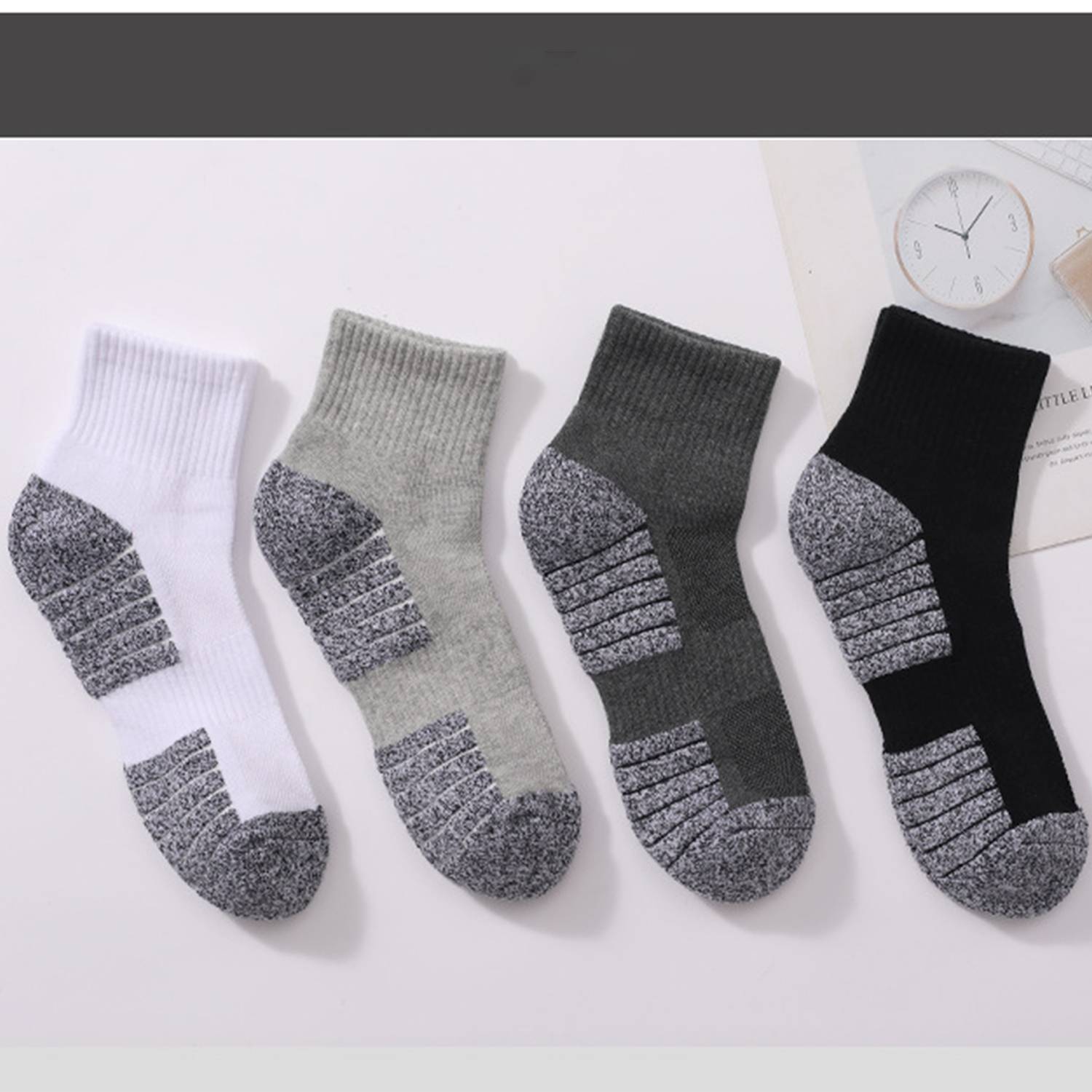 Cushioned Athletic Ankle No Show Socks 3