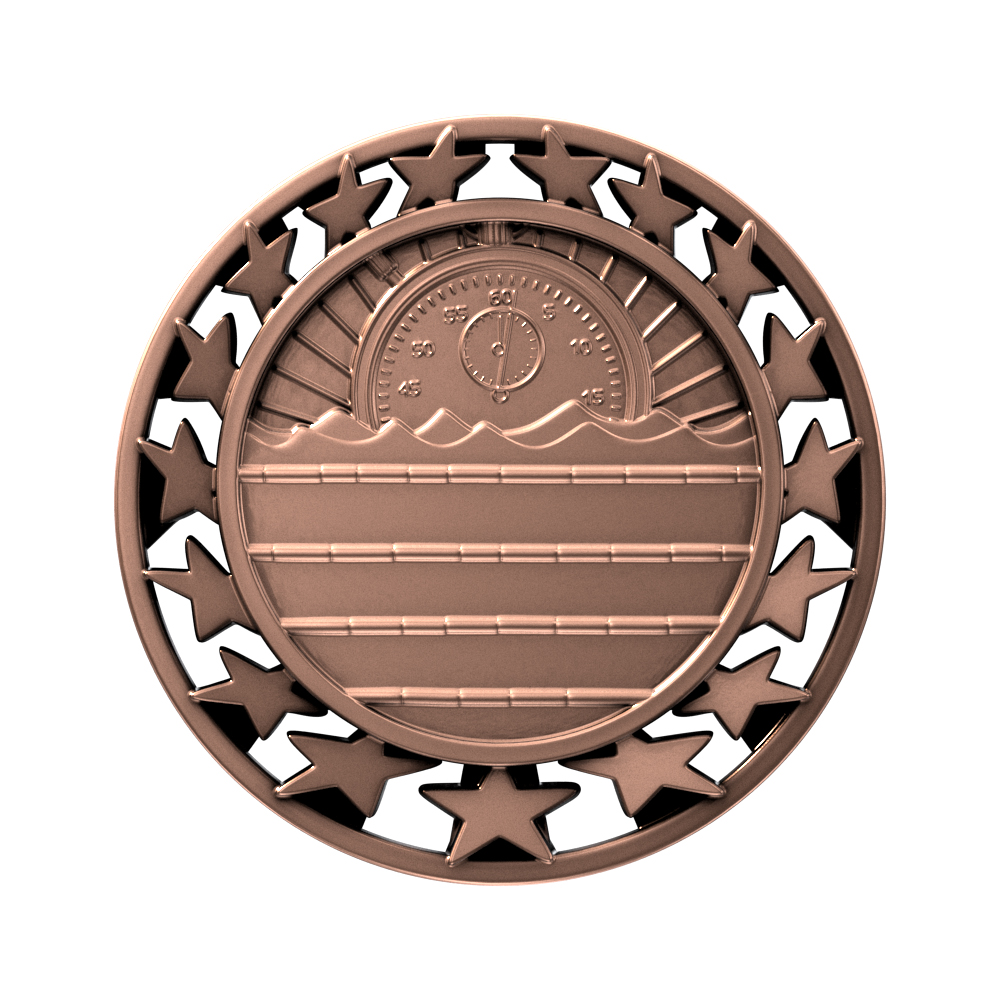 Swimming Star Medallion (2-1/2") 2