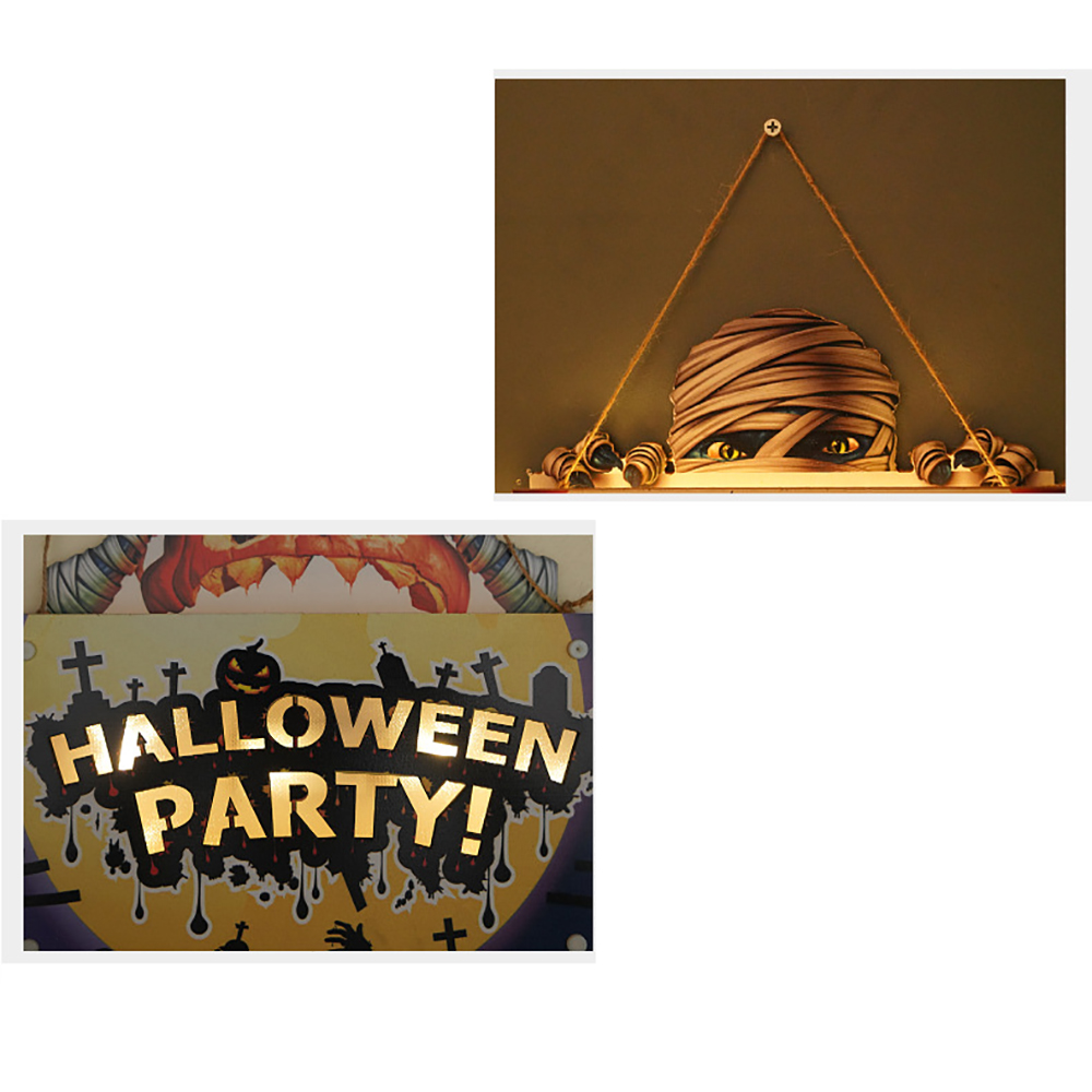 LED Halloween Doorplate Pumpkin Lamp 8