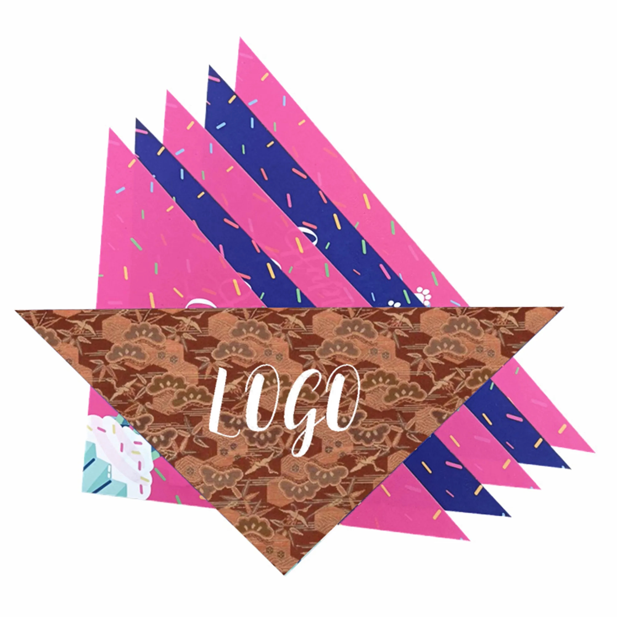 Dye Sublimated Triangle Pet Scarf 1