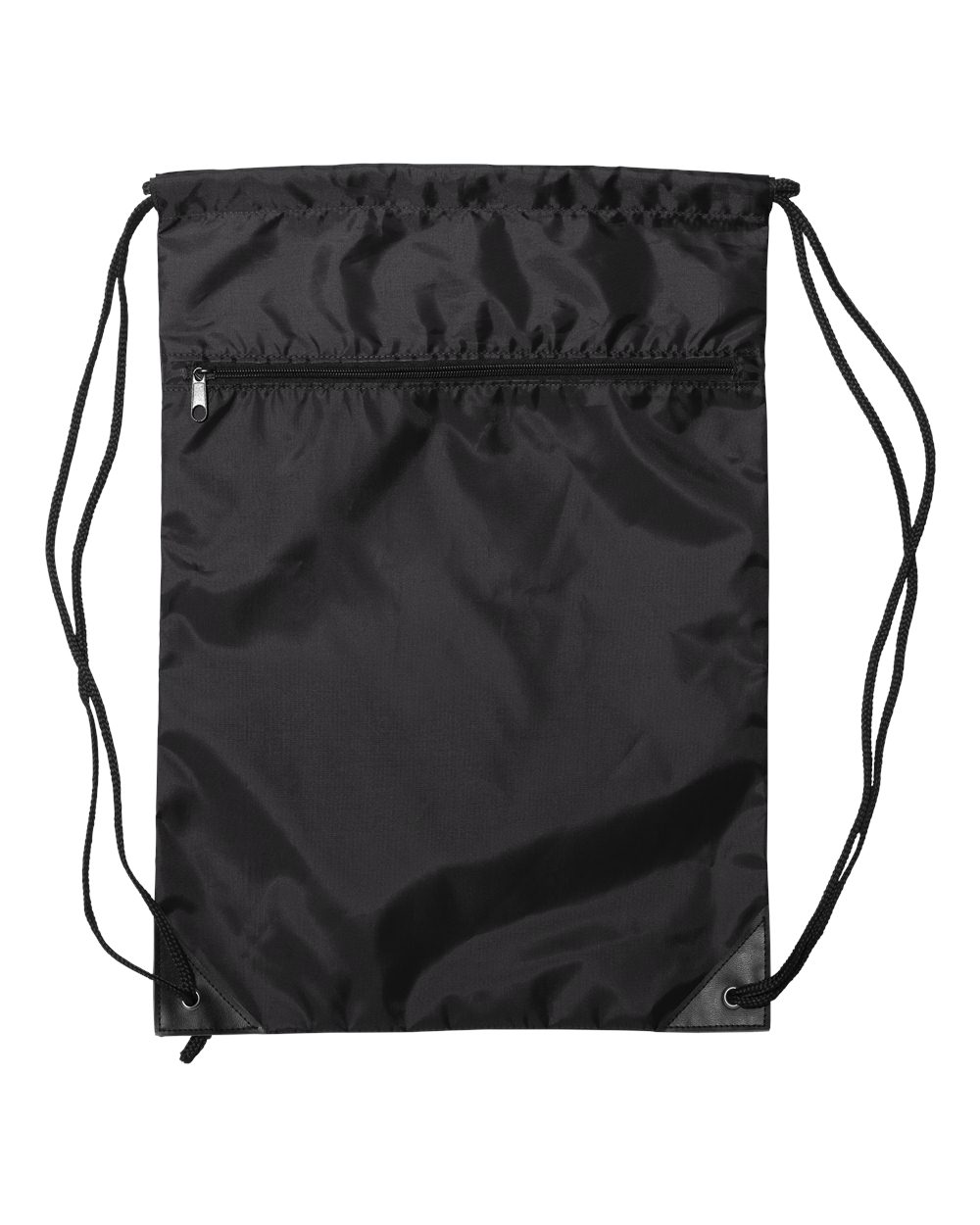 Zippered Drawstring Backpack - 8888 10