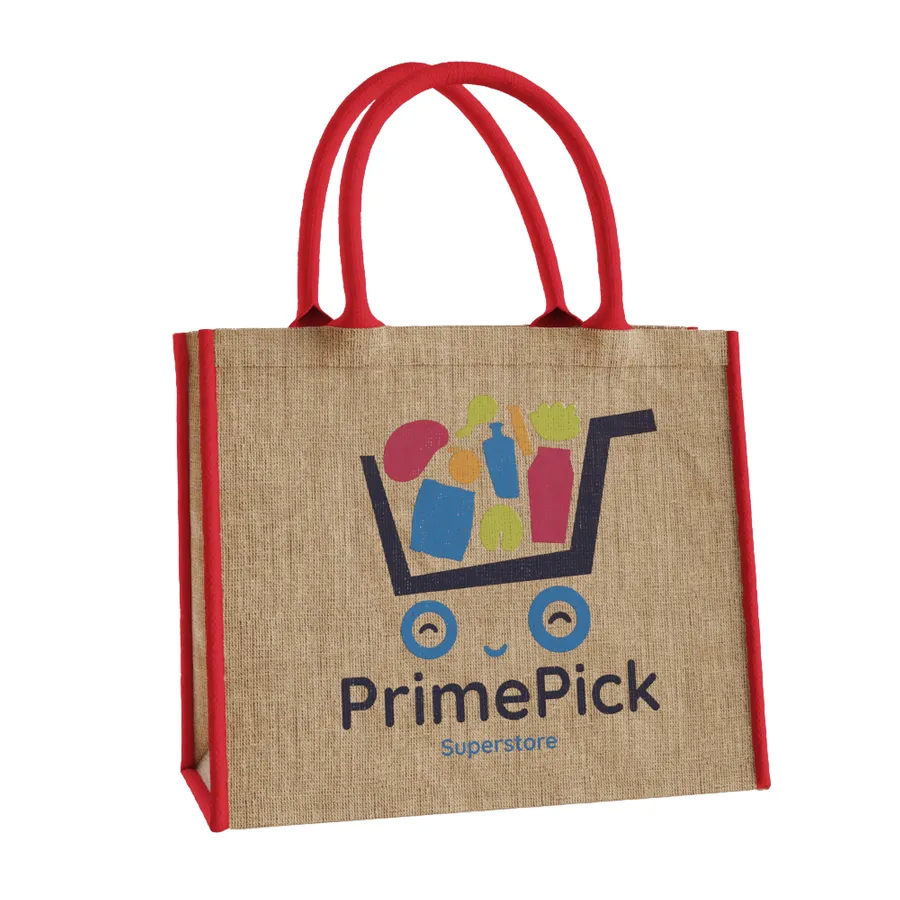 Custom Large Jute Tote 4