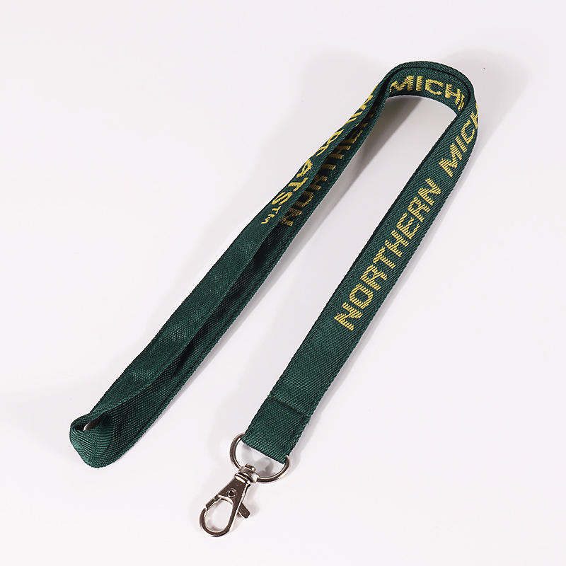 Polyester Lanyard with embroidery 3/4'' w 5