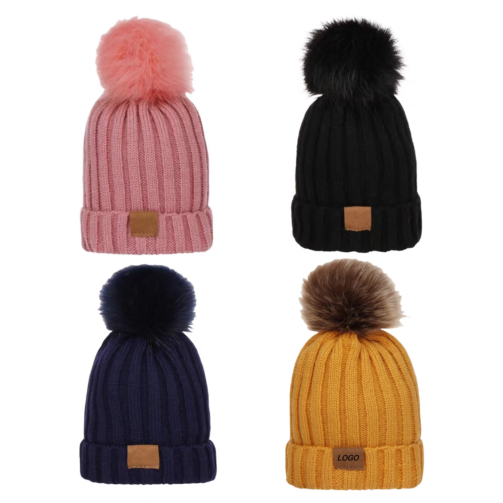 Baby's Winter Knit Beanie Hat 2
