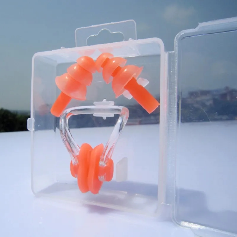 Silicone Swimming Earplugs and Nose Clip Set 14