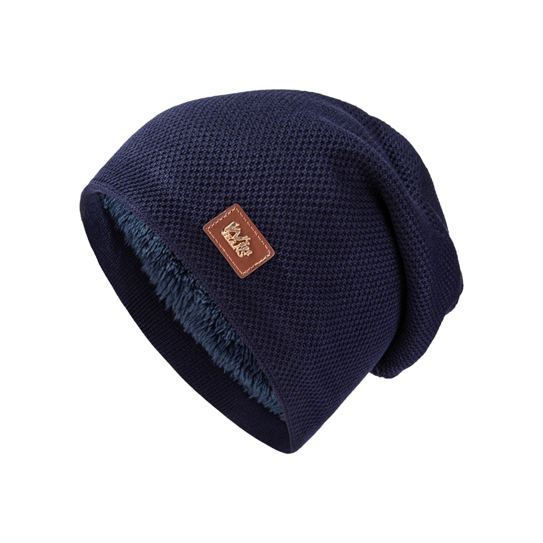 Knitted Fleece Beanie 3