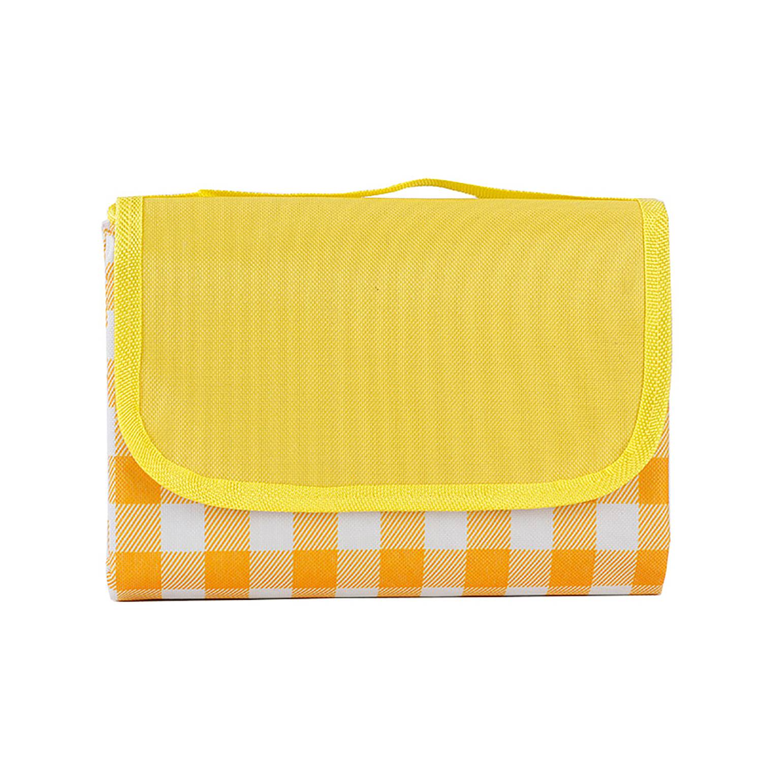 Foldable Waterproof Oxford Picnic Blanket w/ Carry Handle 3