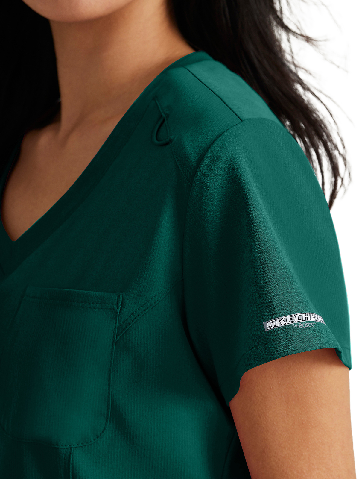 Skechers - Women's One-Pocket V-Neck Dignity Tuck-In Scrub Top 7