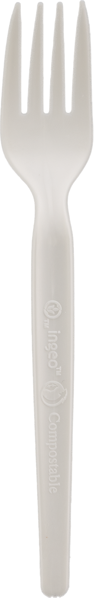 Medium Weight PLA Plastic Eco Fork Beige 2