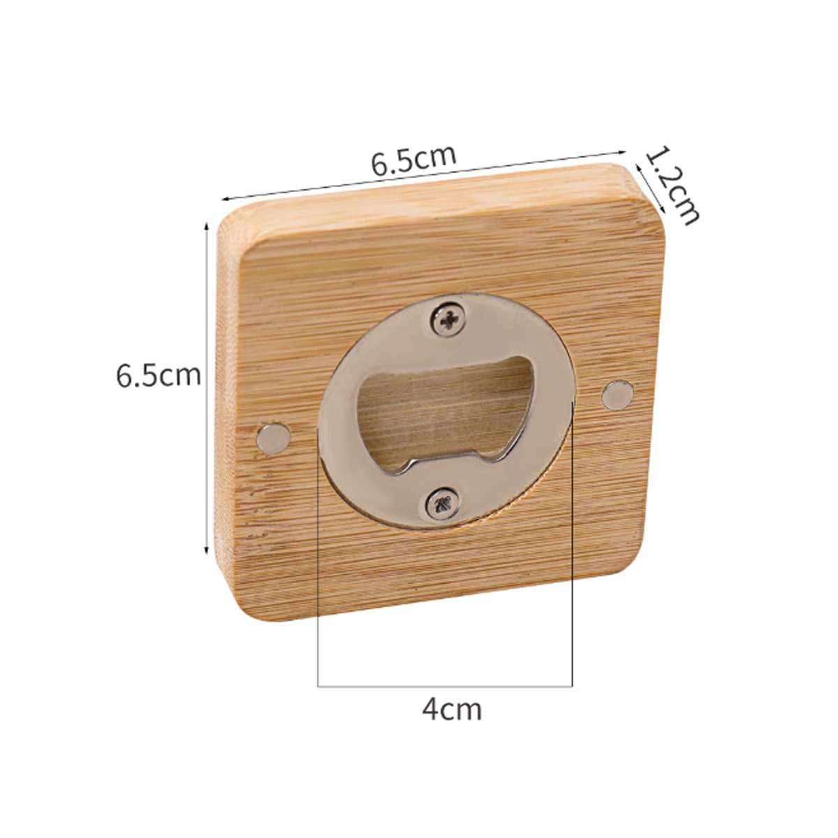 Magnetic Wooden Bottle Opener Custom Laser Engravable 4