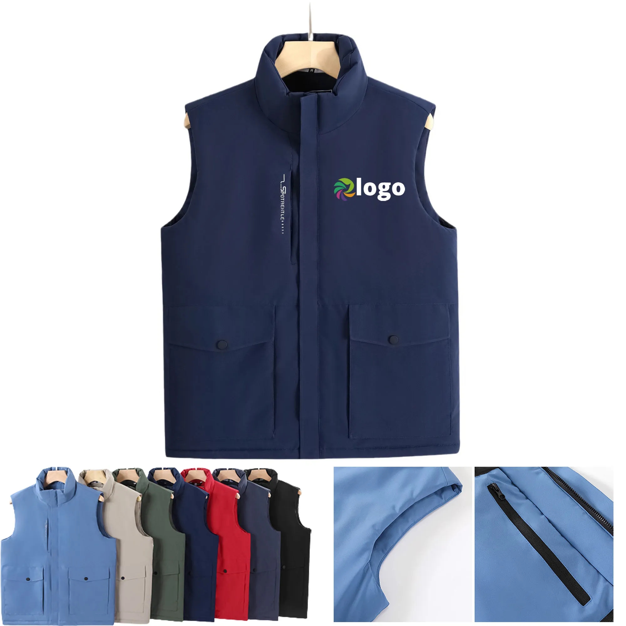 Unisex Winter Insulated Vest Low Moq 3