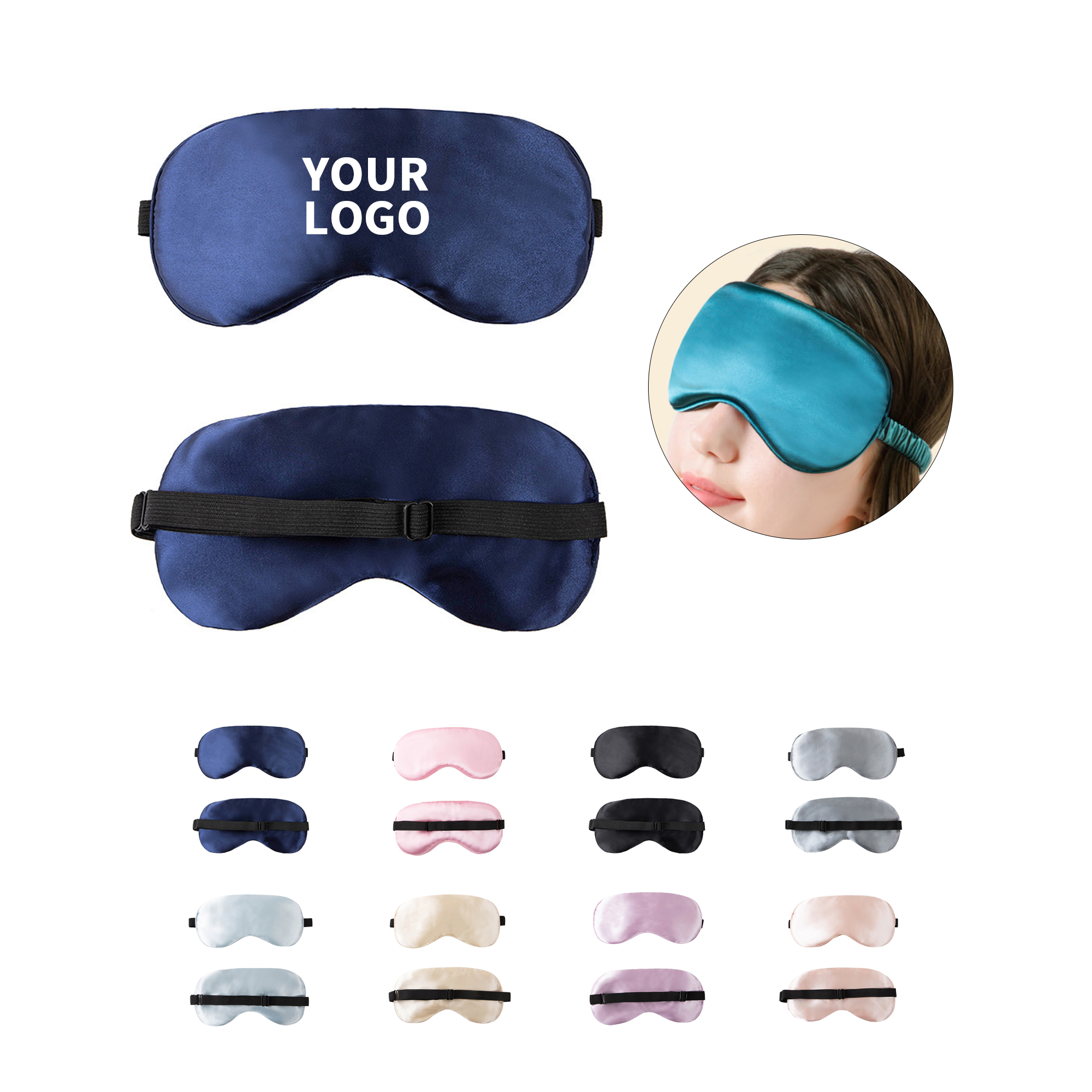Travel Rest Eye Cover With Adjustable Strap 5