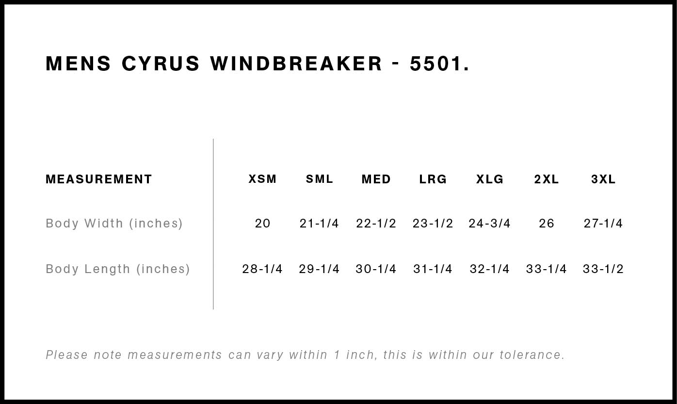 Cyrus Windbreaker | 5501 16
