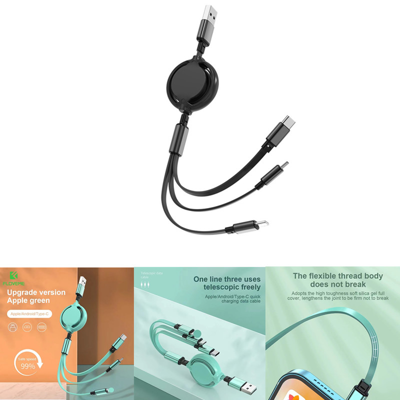 3 In 1 Retractable Charging Cable 2
