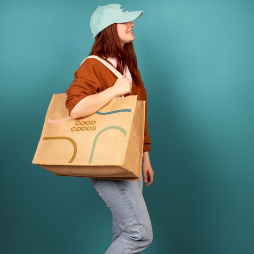 EXTRA-LARGE TOTE - JUTE