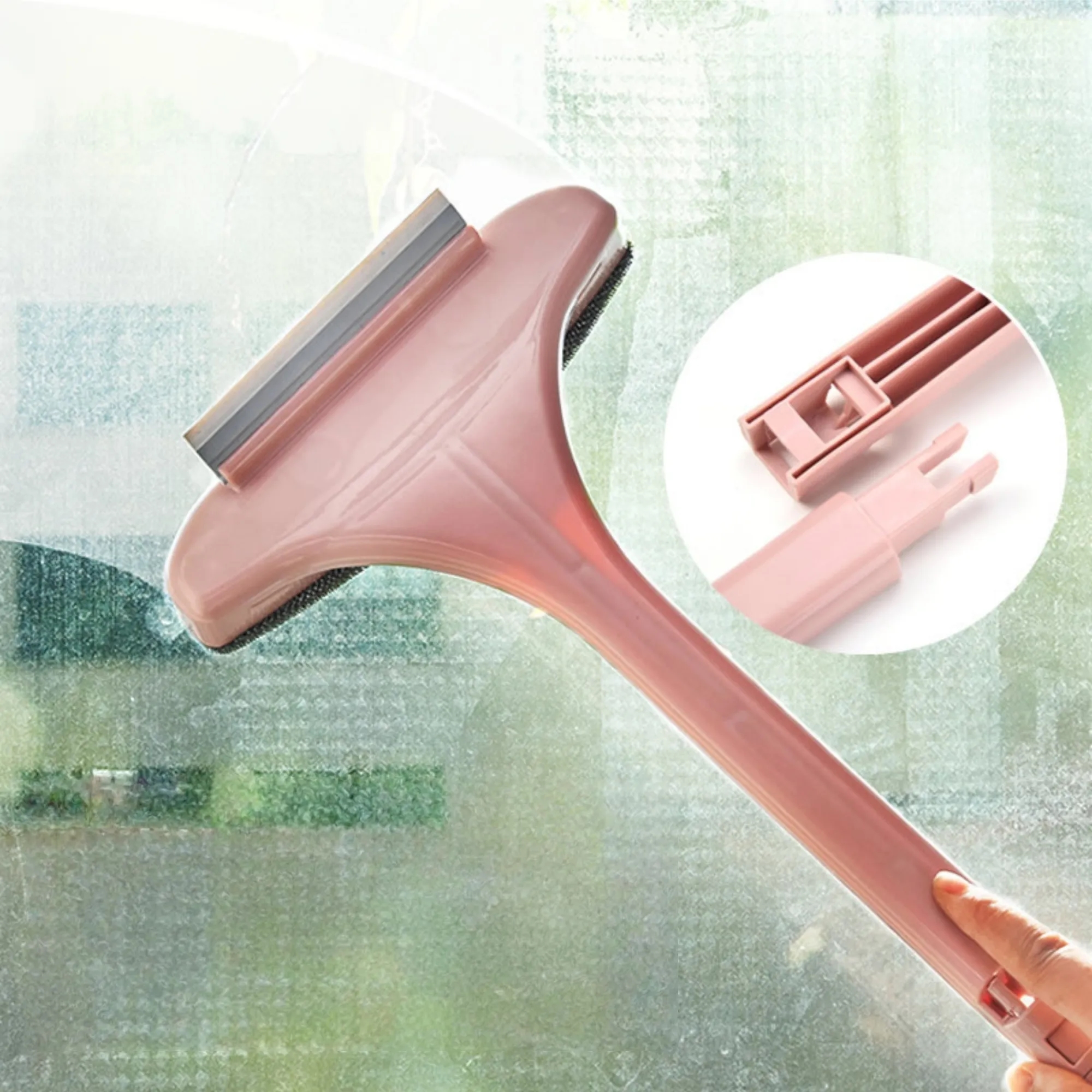 Window Screen Cleaning Brush Glass Cleaner Squeegee 3