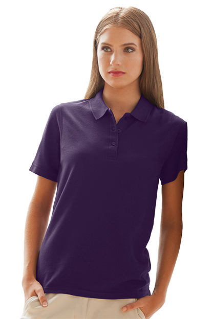 Women's Soft-Blend Double-Tuck Pique Polo 123