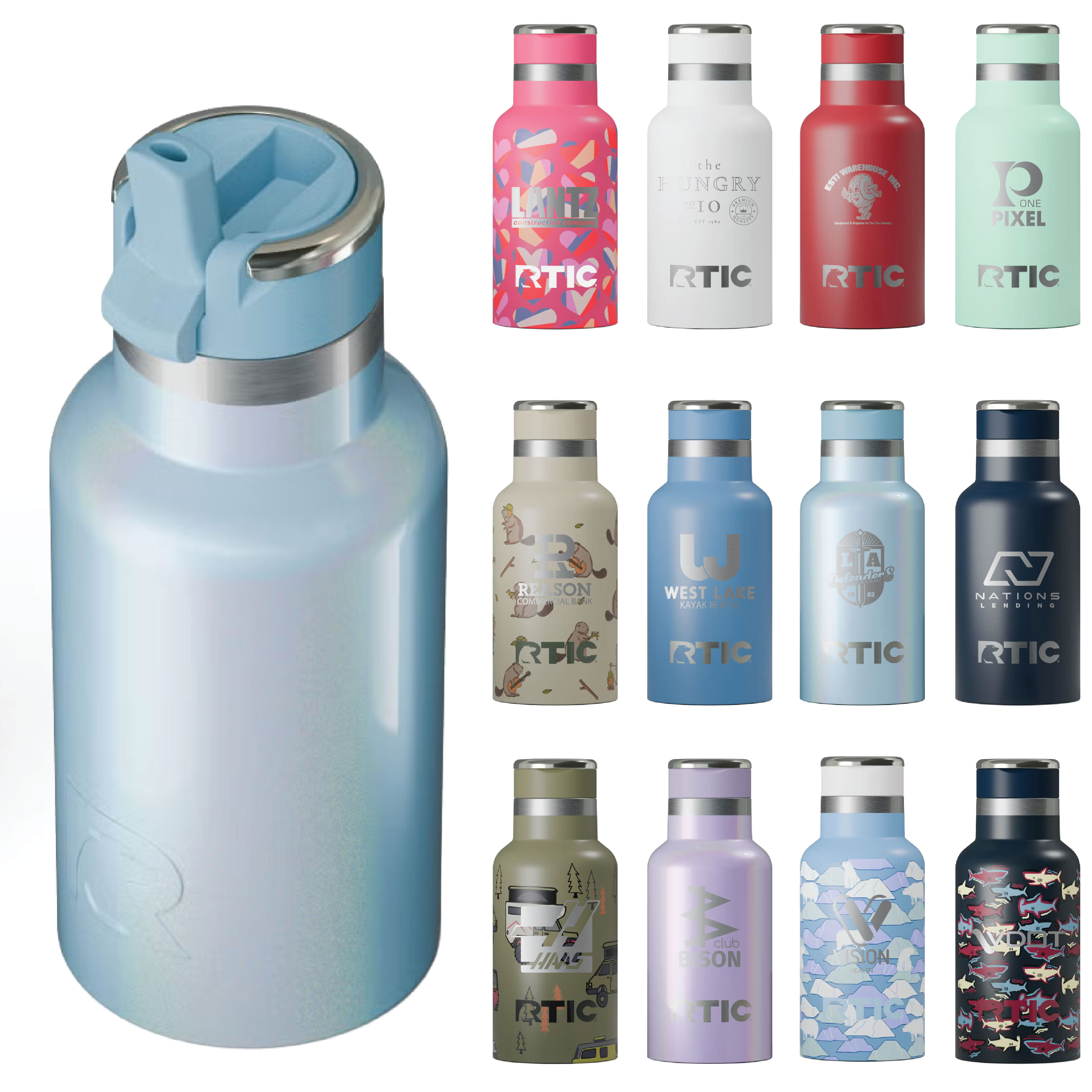 RTIC 12oz Stainless Steel Ceramic Lined Little Journey Water Bottles