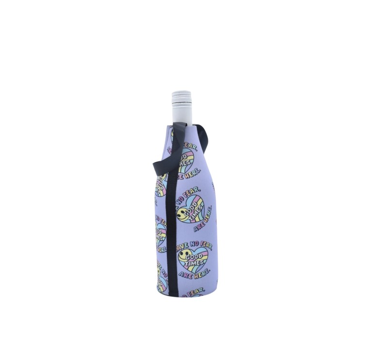 Full Color Sublimation Wine Neoprene Bottle Cooler 6