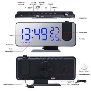 Projection Digital Alarm Clock For Bedroom 6