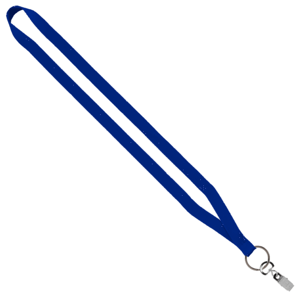 1/2" Polyester Lanyard with Sewn Metal Bulldog Clip 7