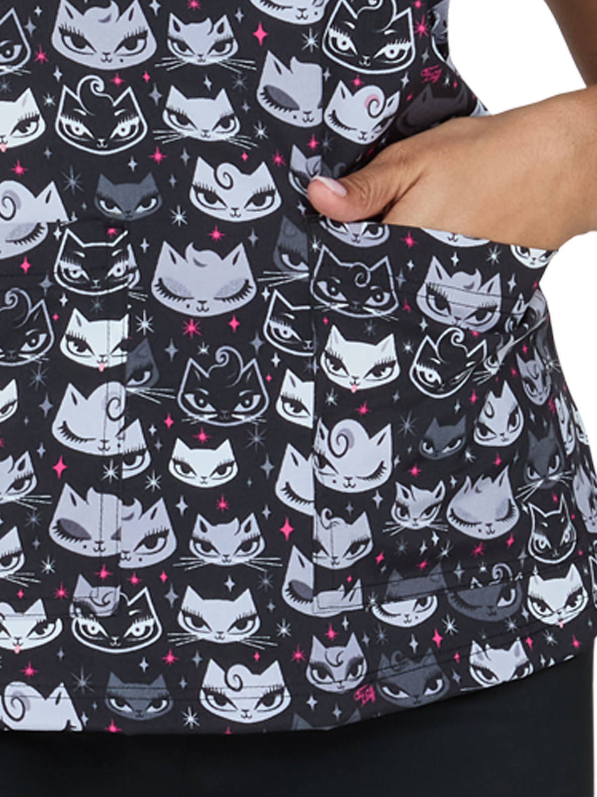 Artist Series - Women's Two-Pocket Print Top 33
