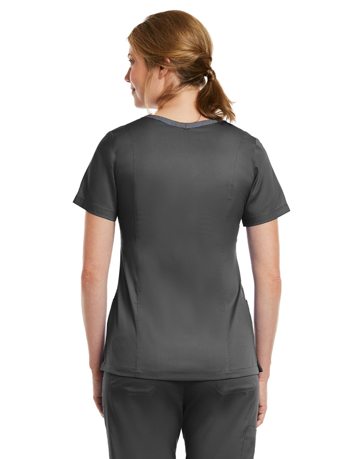 Maevn - Matrix - Women's Three-Pocket Heather Neck Band Top 19