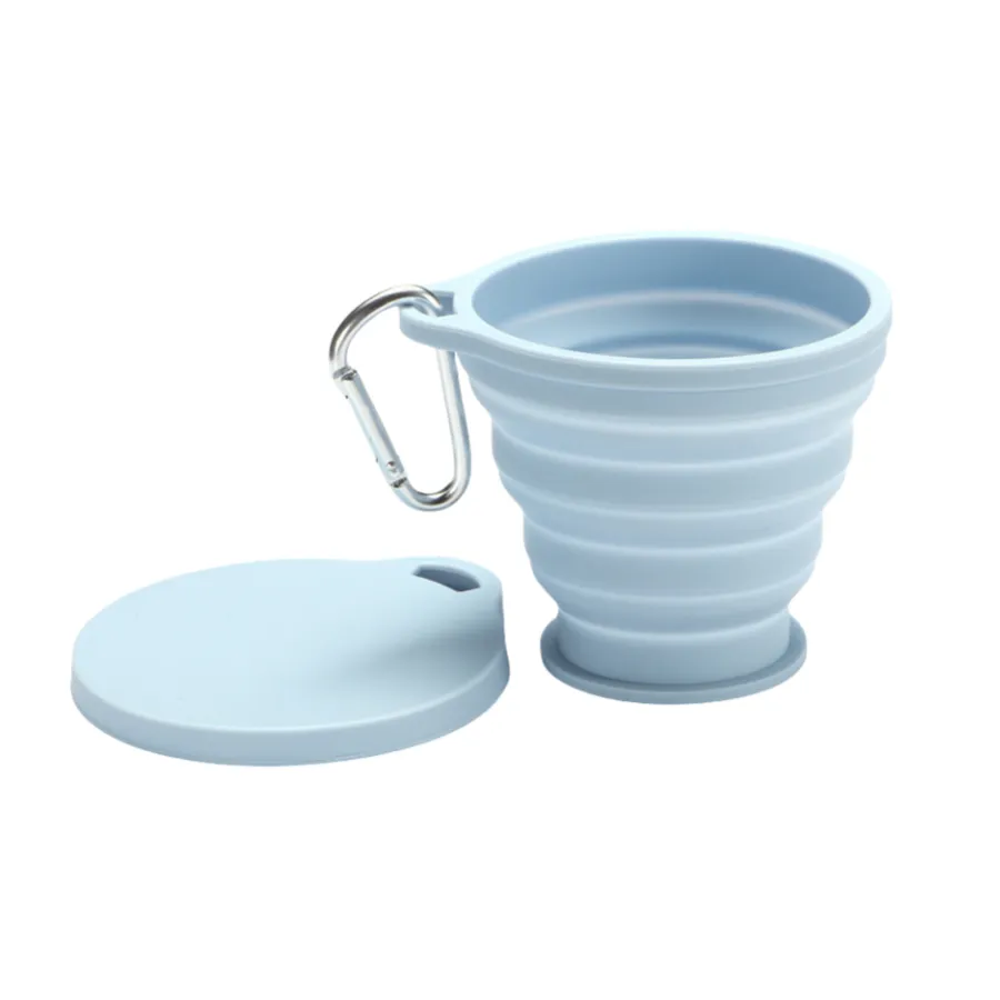 6.09oz Foldable Silicone Water Cup with Climbing Buckle 6