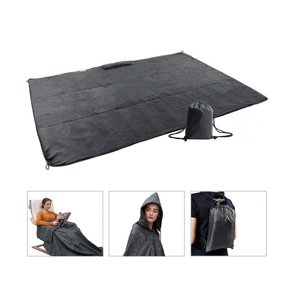 Rain Poncho Picnic beach Mat 2