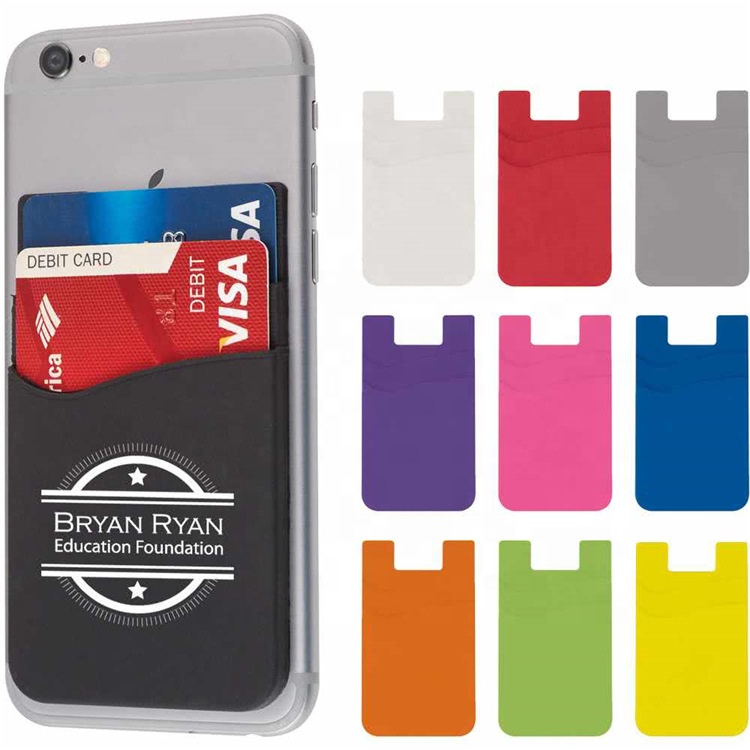 Silicone Cell Phone Wallet Stick-On 5