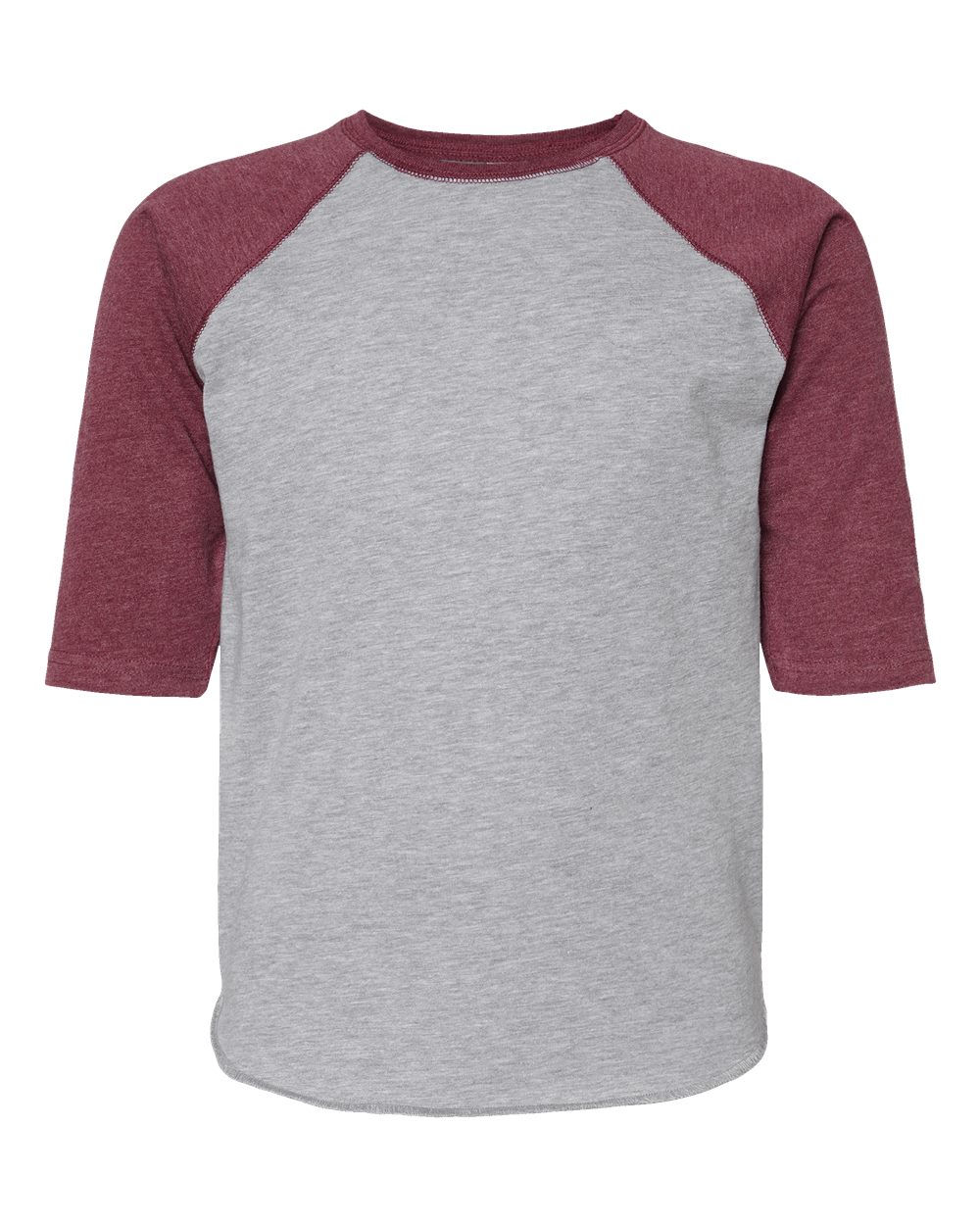 Youth Baseball Fine Jersey Three-Quarter Sleeve Tee - 6130 35