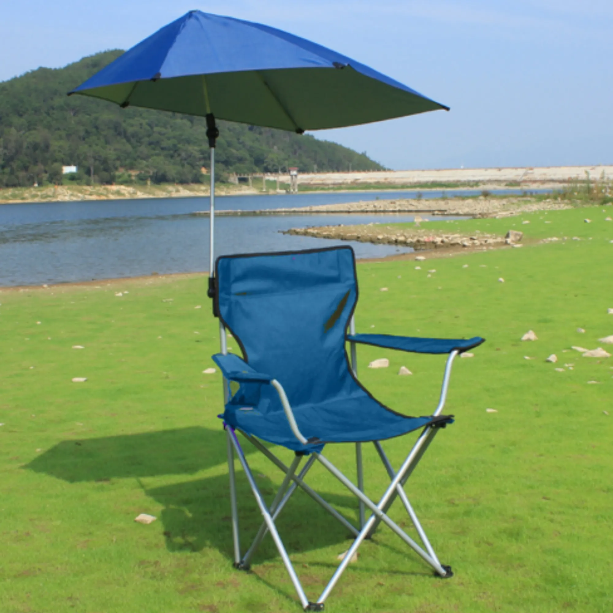 Portable Foldable Umbrella Camping Chair for Outdoor 3